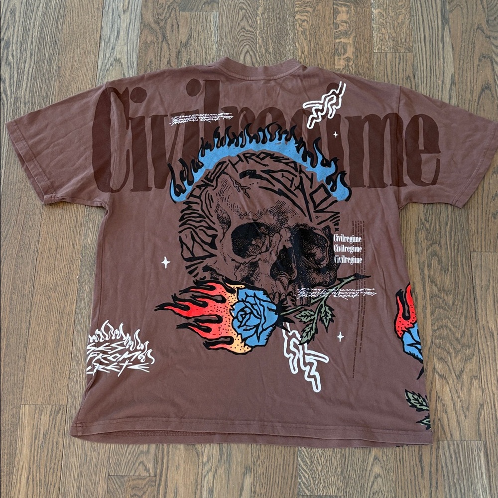 Civilregime Bloom through this American Classic Oversized T, Sz L - Picture 5 of 7